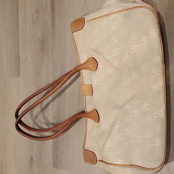 Vintage Dooney & Bourke Canvas Logo Signature Bag - Picture 2 of 11